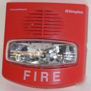 New simplex truealert fire strobe/horn 4903-9418 * *