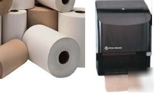 White hardwound roll paper towels 7.875