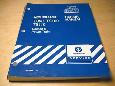 New holland TS90 TS100 TS110 transmis service manual nh