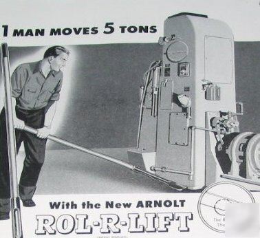 Arnolt rol-r-lift, lights + warsaw, in -5 1940S ads