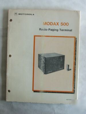 Motorola modax 500 terminal manual 68P81009C15-a 