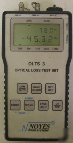 Noyes olts 3 fiber optical loss test set sm mm