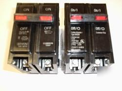 Qty of 2 br cutler hammer circuit breakers 2OA 2 pole