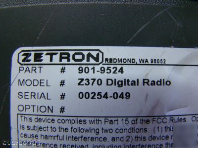 Zetron Z370 digital radio base station remote motorola