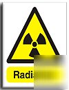 Radiation sign-adh.vinyl-300X400MM(wa-118-am)