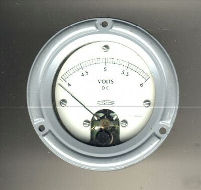 Sealed precision analog panel voltmeter 4-6VDC