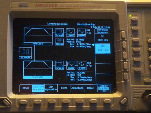 Tektronix AWG2005 arbitrary waveform generator