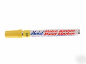 Markal 96801C valve action paint marker - yellow 
