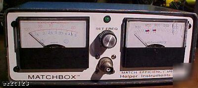 Matchbox model mb-800 swr antenna efficiency meter
