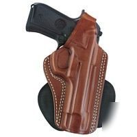Paddle holster lh brown leather g & g 807-G17LH
