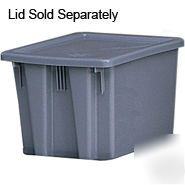 Rubbermaid stack & nest palletote boxes & lids, 10 pack