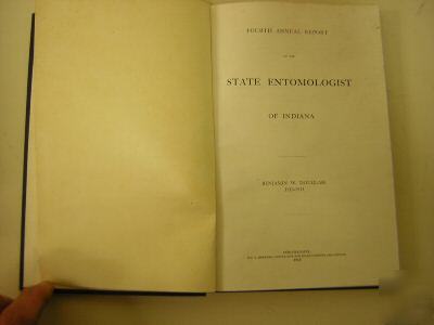 State entomologist of indiana annual report 1910 insect