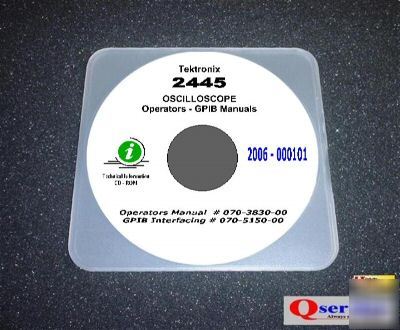 Tektronix tek 2445 operators + gpib manuals cd