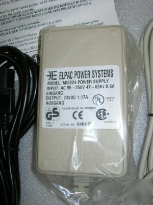 New elpac power supply model: MI2824 24VDC 1.17A