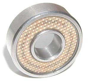100 ABEC7 skate steel/metal nylon teflon ball bearings