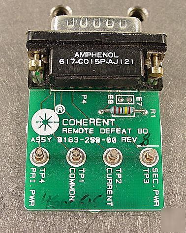 C20944 coherent 0163-299-00 laser remote defeat board