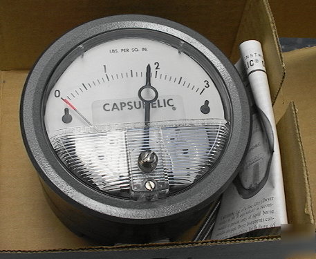 Dwyer capsuhelic differential pressure gage 4203 asf