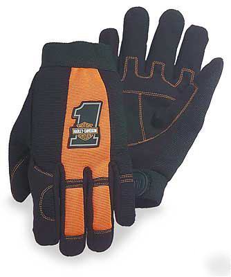 Harley davidson racing mechanics gloves safety large