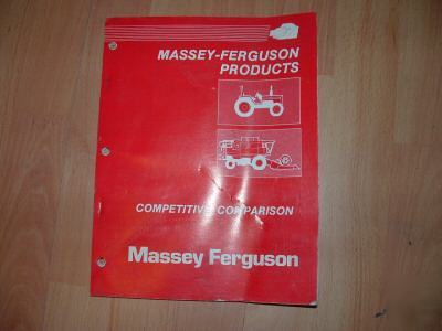 Massey ferguson products competitive comparison