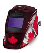 Miller elite auto-darkening helmet - canadian mapleleaf