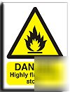 Highly flamm.store sign-s.rigid-200X250MM(wa-023-re)