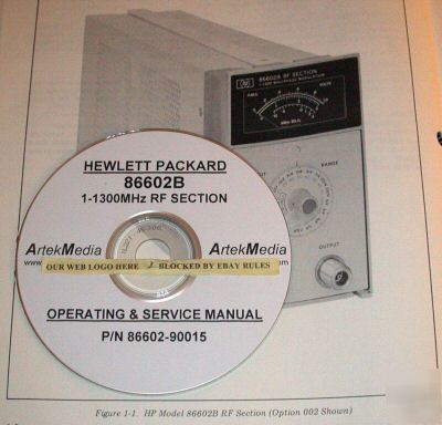 Hp 86602B ops & service manual (commercial not mil