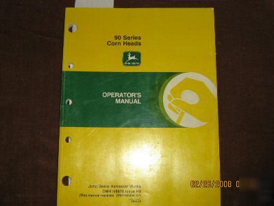 John deere 90 series corn heads operators manual 1999