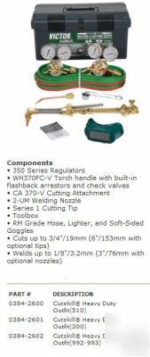New victor 0384-2600 cutskill heavy duty outfit (510) - 