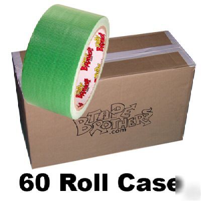 60 roll case of light green duct tape 2