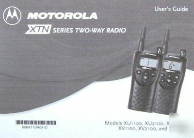 Motorola xtn series radios user guide operating manual