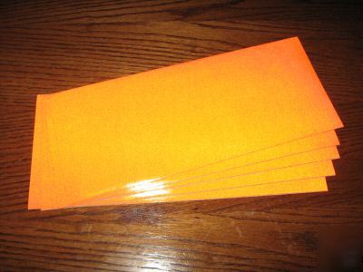 Orange reflective tape/best grade/5PC - 5 x 12 