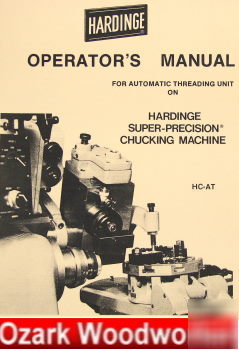 Oz~hardinge hc-at chucking machine operator's manual