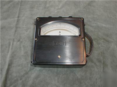 Yew ammeter amp meter antique vintage type 2013