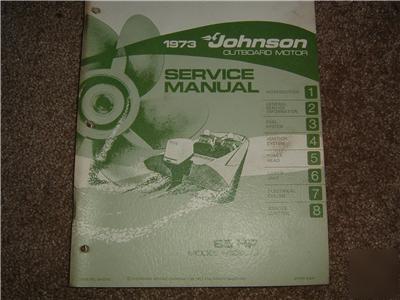1973 johnson service manual for 85HP model 85ESL73