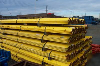 Floor guide rail for pallet rack systems 480 feet