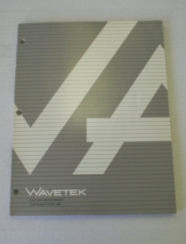 Wavetek test and measurement instrumentation 1986