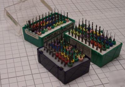 50 micro carbide drill bits asst / hobby / tool