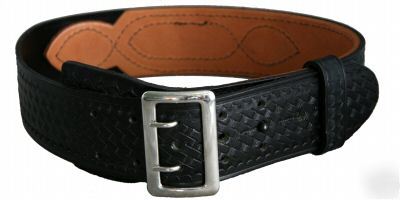Hwc basketweave leather sam browne duty belt sz 28