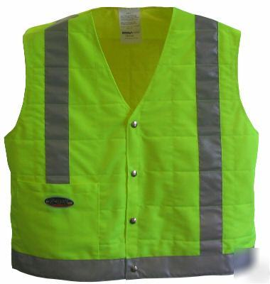 New cooling vest, traffic safety vest, large, 