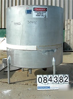 Used: wil flow kettle, 725 gallon, 304 stainless steel,
