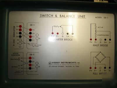 Vishay switch and balance unit model sb-1