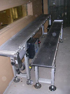 (2) dorner 2200 series end drive conveyors no res 