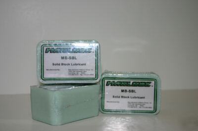 Solid block lubricant. 3.2 ounce block