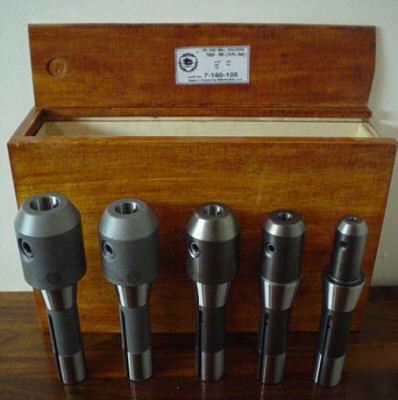 New bison R8 shanks 5 pc end mill holders forged steel