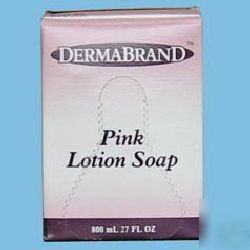 Dermabrand pink lotion soap - 800ML refill - 12/case