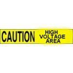 High voltage yellow barricade tape 3 mil 1000' case