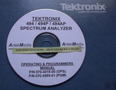 Tek 494 494P 494AP operator & programmer manuals (2)