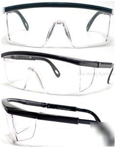 Citation clear lens safety glasses adjustable temples
