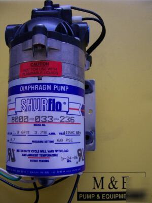 New shurflo diaphragm pump 8000-033-236 