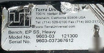 Terra universal 9603-03 class 100 clean-room table